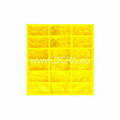 Elastic polymer mold for wall tiles for decorative stone “Lodz"