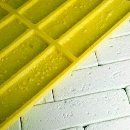 Flexible polyurethane-mold for wall tiles for decorative stone “Travertin-brick”